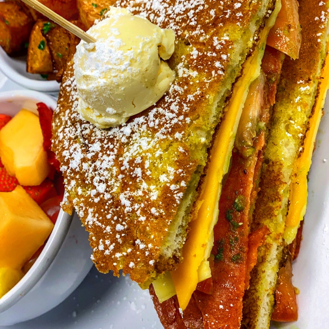 French Toast Bacon Grilled Cheese.